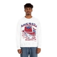 thumbnail image 5 of America Flag Cowboy Skull Unisex Heavy Blend™ Crewneck Sweatshirt, 5 of 9