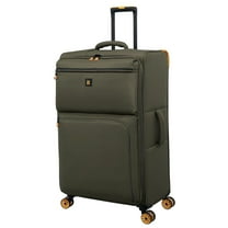 it luggage Compartment 28" Checked Softside 8 Wheel Expandable Spinner, Dark Olive