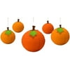 amscan Fall Round Hanging Paper Lanterns,Orange,15.2" x 13.8" Pkg. Size