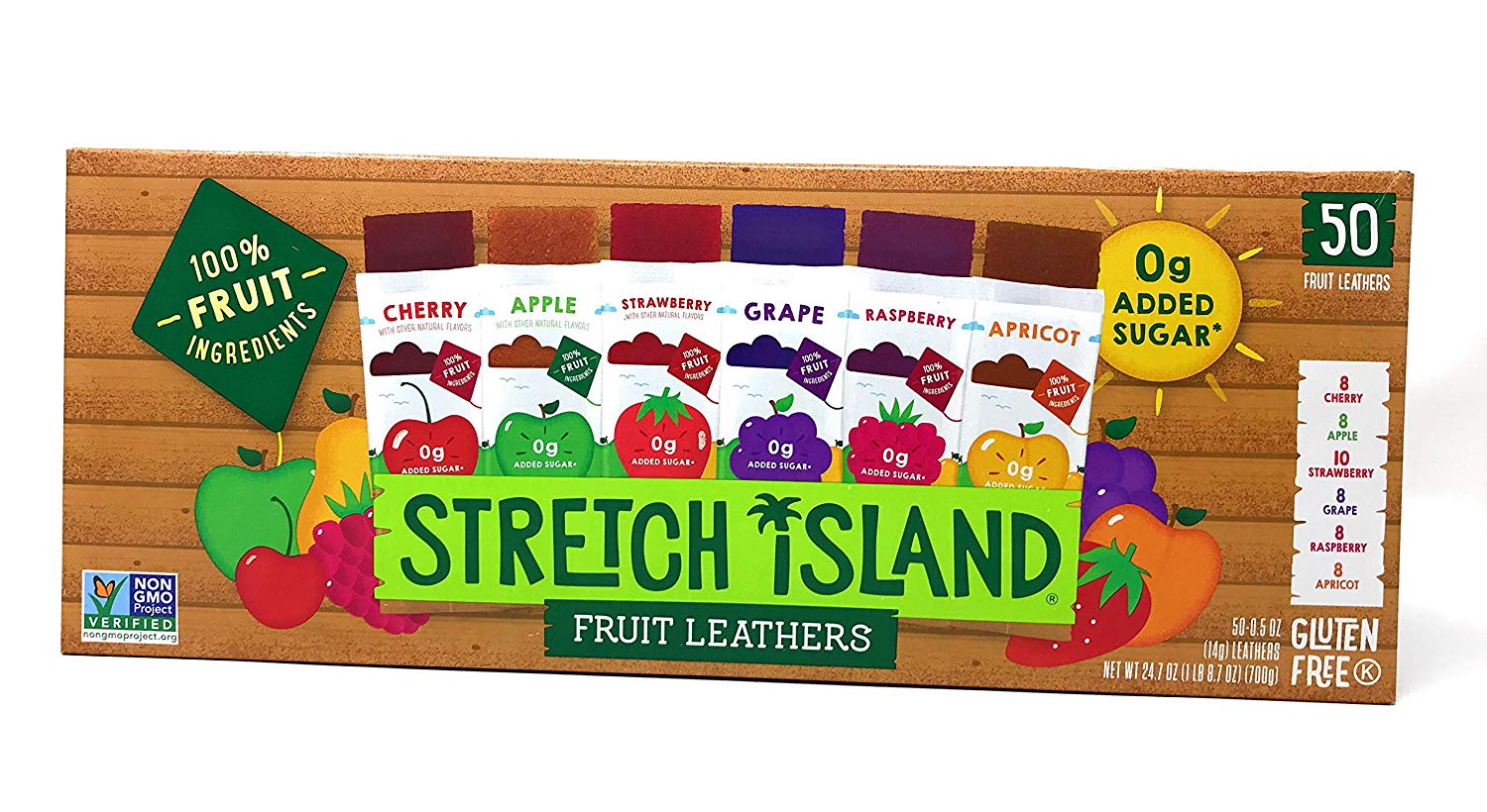 Stretch Island Fruit Strips Variety Pack (0.5 oz., 50 ct.)