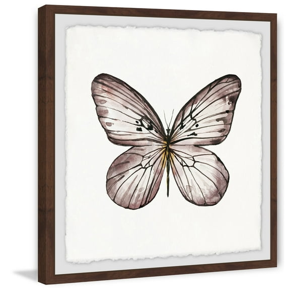 Black and White Wings Framed Painting Print