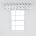 thumbnail image 2 of Ambesonne Dachshund Window Valance, Dog Holding Balloons Fun, 54" X 12", Vermilion Pale Blue, 2 of 3