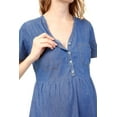 thumbnail image 6 of LVMA5025 - Women's Maternity Denim Dress, 6 of 6