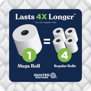 Quilted Northern Ultra Soft & Strong 2-Ply Toilet Paper, 12 Mega Rolls, 255 Sheets Per Roll