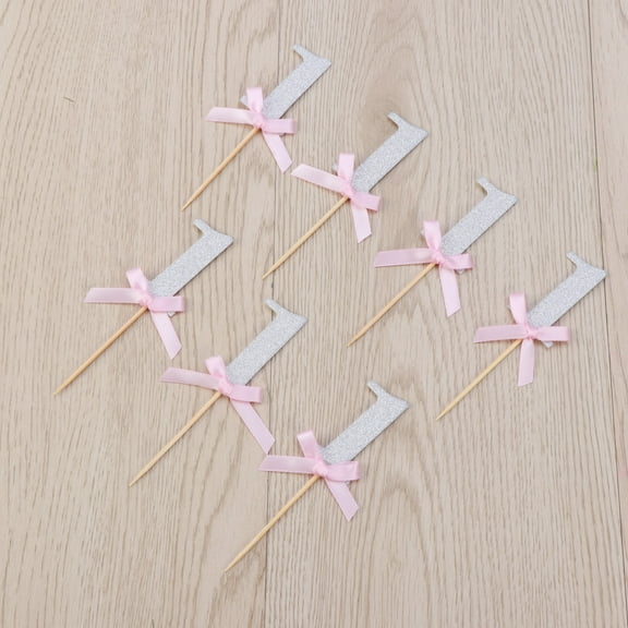 WHAMVOX Handmade Number 1 Cake Topper for Birthday Parties Decorations Made of Paper and Wood 4 3 Inch