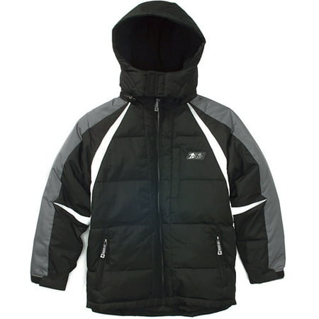 Athletic Works - Boys' Down Detachable-Hood Jacket