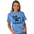 thumbnail image 4 of South Dakota You've Heard Pun Bison Plus Size Crewneck Graphic Tee Shirt Brisco Brands 2X, 4 of 5