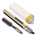 thumbnail image 1 of Plancha Para Cabello Cepillo Plancha Alaciadora De Cabello, Dorado, 1 of 5