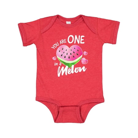 

Inktastic Valentine s Day You are One in a Melon Gift Baby Boy or Baby Girl Bodysuit