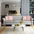 thumbnail image 4 of Letter Throw Pillow Cover Decorative Alphabet Pillow Case Cushion Cover for Home, 4 of 10