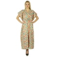 thumbnail image 1 of Bimba Caftan Long en Coton Imprimé Maxi Floral Caftan Boho Chic Couverture de Plage, 1 of 8