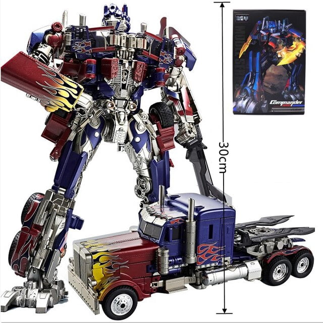 Robot transFormable de Juguete para niños, Juguete de transFormación de 30CM, Optimus Prime Star Commander, coche de aleación, película, Anime, deFormación