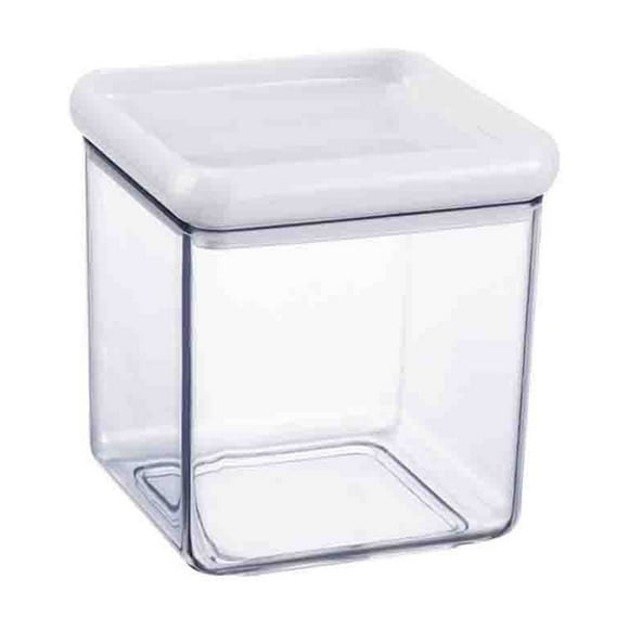 Juego de recipientes herméticos para almacenar alimentos, con tapas con cierre para cereales, refrigerios y harina. Plástico sin BPA, diseño transparente. Juego de 10 piezas. Aestivo | B |