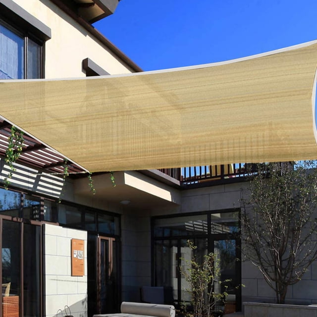 Xihbxyly Paño de Sombra, 90 % de Protección Uv, Tejido Hdpe Transpirable, Ojales Reforzados, Pérgola para Patio Exterior, Pantalla de Privacidad para Jardín, Piscina y Barbacoa, Varios Tamaños: 2 X 2