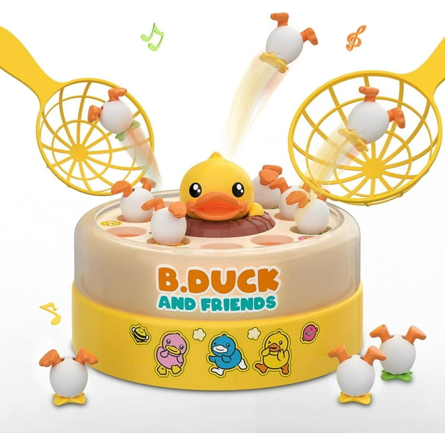 B.Duck Games for Kids Age 4-6, Board Games Bounce and Catch Duck Toys for Kids 4-8, Family Board Games for 5-7 Boys Girls, Birthday Gifts Christmas Party Games for Toddlers 3-5