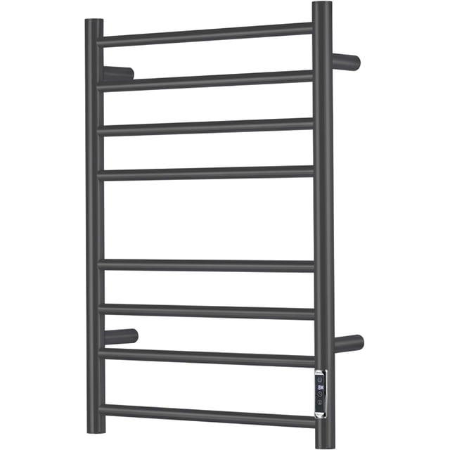 Electric Towel Warmer - Wall Mounted Bathroom Heated Towel Rack Plug-in Design & Brushed Stainless Finish