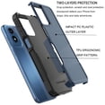 thumbnail image 6 of Ebizware Shockproof Heavy Duty Cell Phone Case for Motorola Moto G Play 4G, Dark Blue, 6 of 11