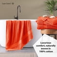 thumbnail image 4 of Juego de toallas de baño LANE LINEN Tiger Lily, 100% algodón, paquete de 4, 4 of 9
