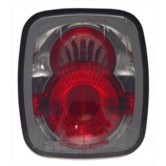 IPCW CWT-CE407CS Jeep Wrangler 1987 - 2006 Tail Lamps- Crystal Eyes Platinum Smoke