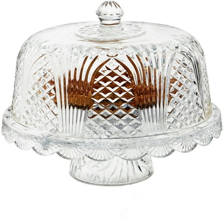 Fifth Avenue Crystal Wellington Cake Plate with Dome - Walmart.com Fifth Avenue Crystal Wellington Cake Plate with Dome - Walmart.com