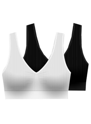 Delta Burke 3-Pack Seamless Bras Size 2X Soft Comfort Lounge Removable Pads  NEW