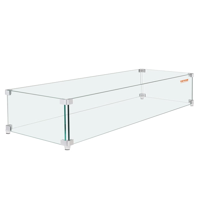 Protector de viento VEVOR para fogatas de gas para mesa de fuego cuadrada