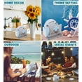 thumbnail image 4 of CoTa Global Moonlight Nautical Drink Coasters Set of 6 - Rustic Coasters for Drinks with Holder, Beach Decorations for Home Coastal Decor, Table Top Coasters for Desk - 6 Wood Coasters and 1 Holder, 4 of 8