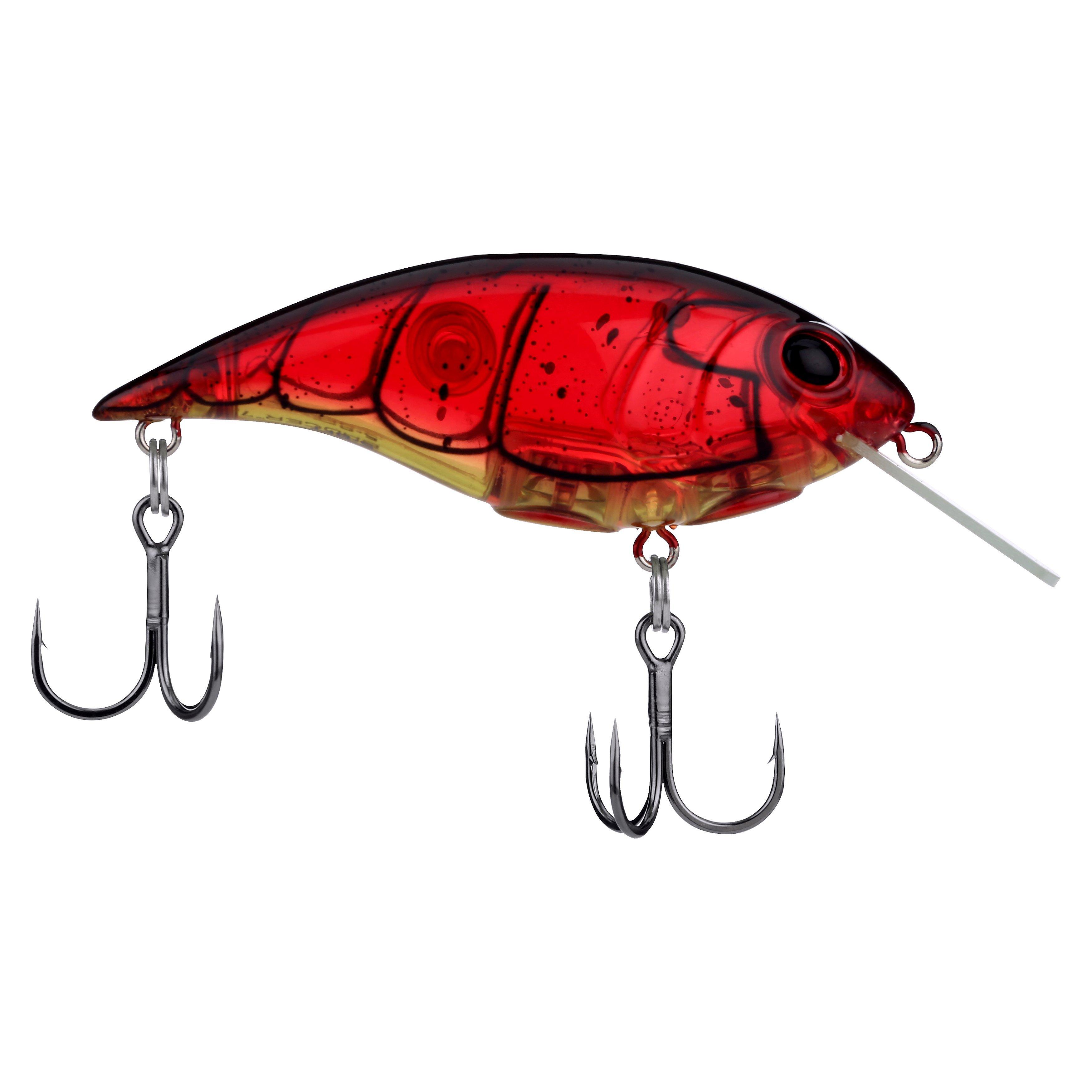 Shallow Money Badger Fishing Crankbait, 2.75 in, Ghost Red Craw