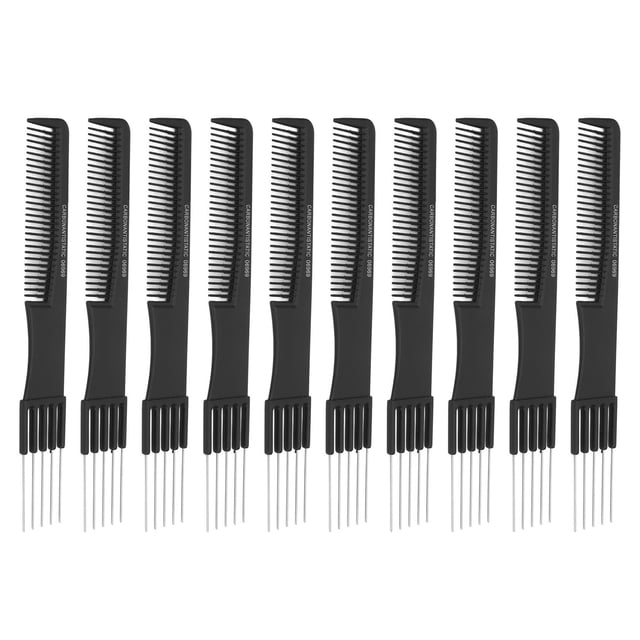 Peines de carbono BuyWeek para cardar con puntas de metal 10 unidades
