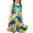 thumbnail image 6 of SGFCWSX Girls Sleeveless Dress Print A-Line Crew Neck Summer Party Dresses for Teens Multicolor Size 13-14 Years, 6 of 6