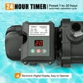 thumbnail image 4 of VINGLI Sand Pool Filter 16 in Tank with A 3/4 HP Pump 115V Above Ground Inground Swimming Pool Pump with Filter Basket,3435 GPH, 4 of 7