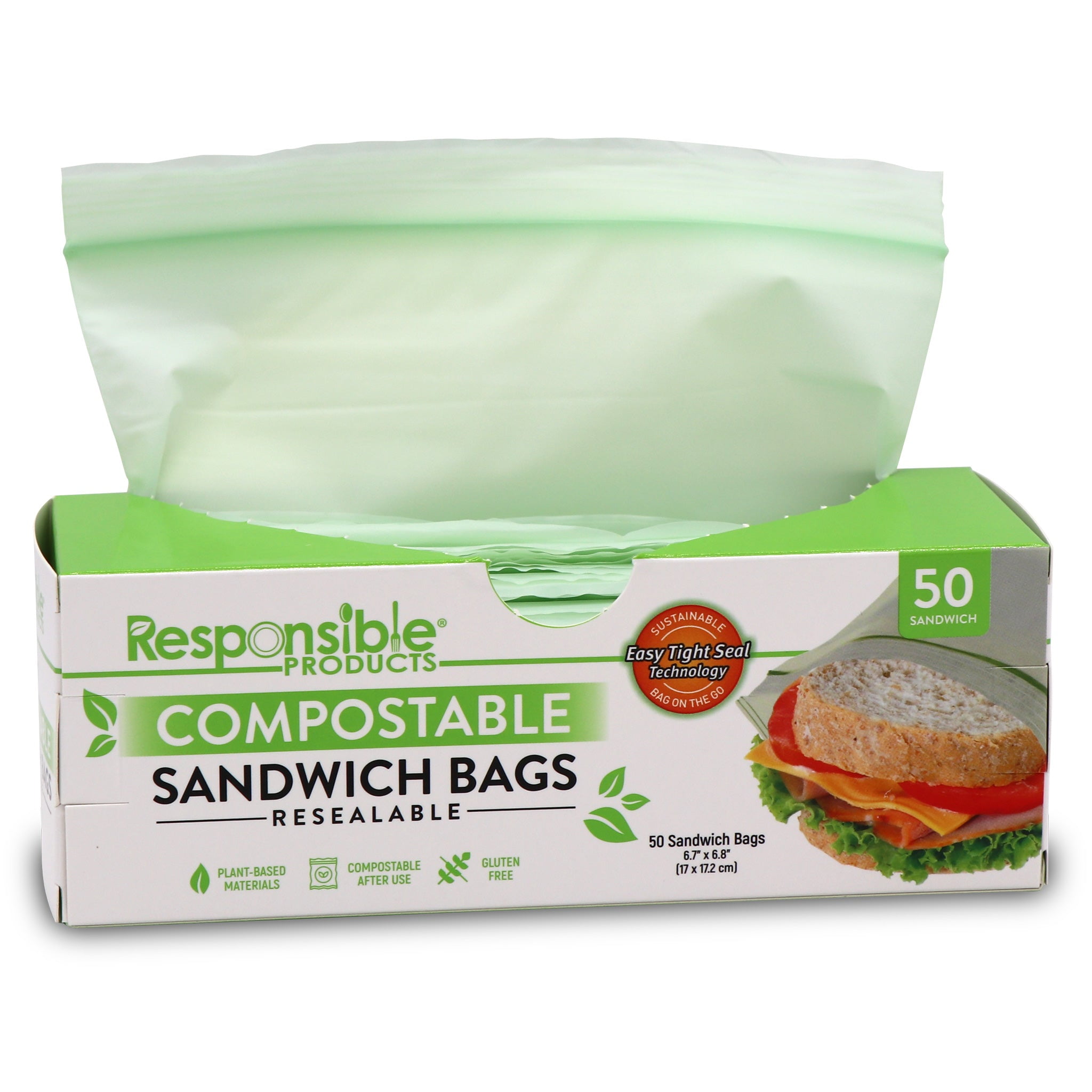100 x Resealable SANDWICH FOOD Poly Bags 7.5x7.5