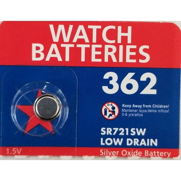 Mercury Free Silver Oxide Bat 362