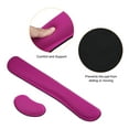 thumbnail image 4 of Uxcell Keyboard Wrist Pad Mouse Wrist Rest Ergonomic Wrist Support Comfortable Memory Foam Style 1, Red 1 Set, 4 of 5