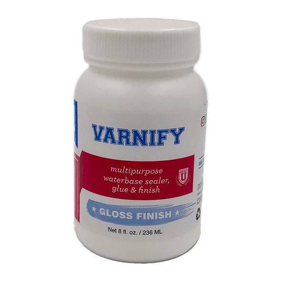 COOLERSbyU  Varnify Waterbase Glue, Sealer, and Finish (8-Ounce), Gloss Finish