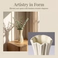 thumbnail image 6 of Unique Bargains Modern White Ceramic Vase Cream Yellow 3.5"L x 3.5"W x 7.9"H, 6 of 6