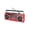 Red, variant on AudioBox Retro Portable Bluetooth Cassette Boombox Player and Converter
