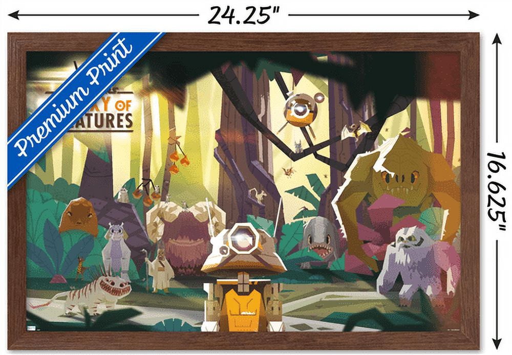 Star Wars: Saga - Galaxy Of Creatures Group Wall Poster, 14.725" x 22.375", Framed