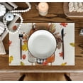 thumbnail image 3 of Hello Fall Placemats Set of 4 12x18h Seasonal Autumn Table Mats for Party Kitchen Dining ration, 3 of 6