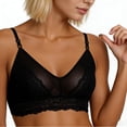 thumbnail image 4 of Admvng Women's Bras Wireless Lace Sheer Mesh Cute Comfort Everyday Bra, 4 of 6