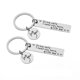 thumbnail image 1 of Nyckelring "Kör försiktigt" rostfritt stål Silver 2-pack, 1 of 5