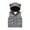 Gray, variant on Esaierrr 1-7Y Boys Girls Hooded Vest for Toddler Kids Solid color Padded Waistcoat Wide shoulder Warm Sleeveless Jacket Fall/Winter Tops