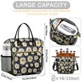 thumbnail image 5 of OBREWU Black Sunflower Womens Lunch Box for Work,Insulated Large Black Sunflower Lunch Bag for Women,Loncheras Para Mujer,Leakproof Adult Lunch Bag for Work,Beach,Travel,Picnic,Camping, 5 of 7