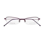 New Aristar 17261 Womens/ladies Designer Half-rim Violet Sophisticated Design Stainless Steel Frame Demo Lenses 50-18-140 Spring Hinges Eyeglasses/eyeglass Frame