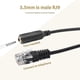 thumbnail image 4 of 2pc 3.5mm Stereo Audio Headset To Cisco Jack Female To Male Rj9 Plug Adapter Converter Cable Cord, 4 of 5