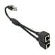 thumbnail image 3 of Divisor , adaptador de negro Plug and Play Puerto Conector de enchufe Computadora portátil Cable dos Yotijar Divisor Ethernet, 3 of 9
