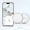 White, variant on Bluetooth Tracker for Apple Find My, iOS Only, Key Wallet Luggage Locator, IP67 Waterproof, Left-Behind Alert, Lost Mode, Replaceable Battery
