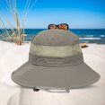 thumbnail image 4 of Sombreros De Protección Solar Gorro unisex anti-UV, transpirable, para pesca, senderismo, cómodo para jardín (caqui) Likrtyny Para Estrenar, 4 of 8