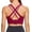 Wine, variant on Sports Bras For Women Girl Ladies Invisible Magnetic Seamless Underwear For Women Lace Herringbone Casual Lingerie For Clearence