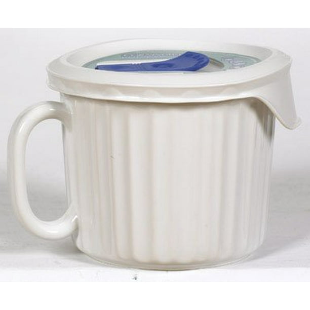 Corningware 20Ounce Oven Safe Meal Mug with Vented Lid, French